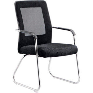 Tempo Kondela Zasedací židle SPAZIO - černá/šedá/chromová + kupón KONDELA10 na okamžitou slevu 3% (kupón uplatníte v košíku)