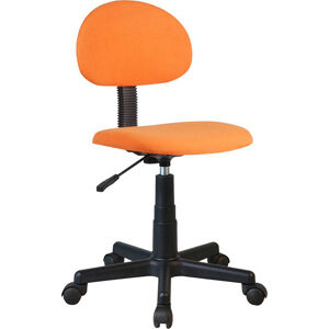 Tempo Kondela Dětská kancelářská židle SALIM - černá / oranžová + kupón KONDELA10 na okamžitou slevu 3% (kupón uplatníte v košíku)