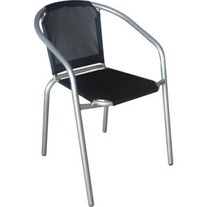 Tempo Kondela Židle KERTA - černá / stříbrná + kupón KONDELA10 na okamžitou slevu 3% (kupón uplatníte v košíku)