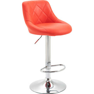 Tempo Kondela Barová židle MARID - červená / chromová + kupón KONDELA10 na okamžitou slevu 3% (kupón uplatníte v košíku)