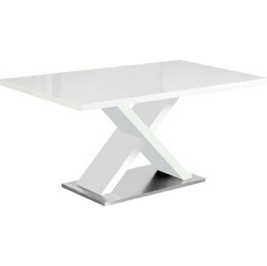 Tempo Kondela Jídelní stůl FARNEL - bílá s vysokým leskem HG + kupón KONDELA10 na okamžitou slevu 3% (kupón uplatníte v košíku)