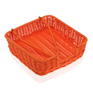 Oranžový košík na papírové ubrousky Versa Wonda, 20 x 20 cm