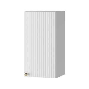 Bílá nízká závěsná koupelnová skříňka 30x58 cm Asti – STOLKAR