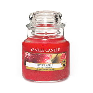 Vonná svíčka Yankee Candle Sladké Jablko, doba hoření 25 - 40 hodin