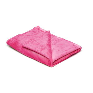 Růžová mikroplyšová deka My House, 150 x 200 cm