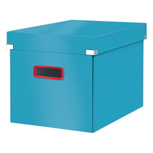 Modrá úložná krabice Leitz Cosy Click & Store, délka 32 cm