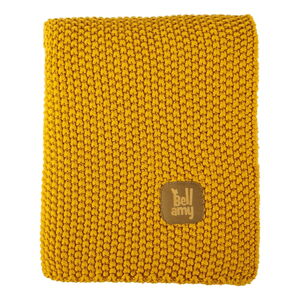 Žlutá bavlněná dětská deka 100x80 cm Honey - BELLAMY