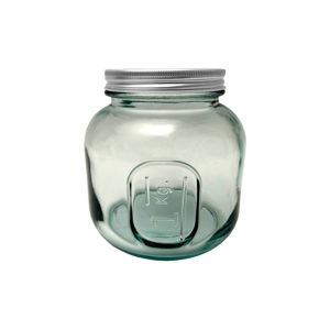 Sklenice s víčkem z recyklovaného skla Ego Dekor Authentic, 1000 ml