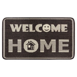 Hnědá rohožka Hanse Home Weave Smiley Welcome, 50 x 80 cm