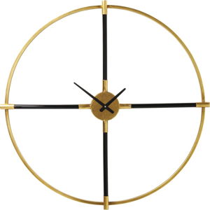 Nástěnné hodiny ve zlaté barvě Kare Design Magic Wand, ⌀ 91 cm