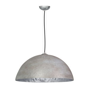 Šedo-stříbrné stropní svítidlo ETH Mezzo Tondo, ⌀ 70 cm