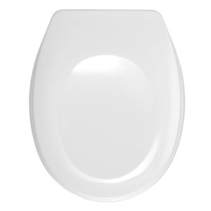 Bílé WC sedátko Wenko Bergamo, 44,4 x 35 cm