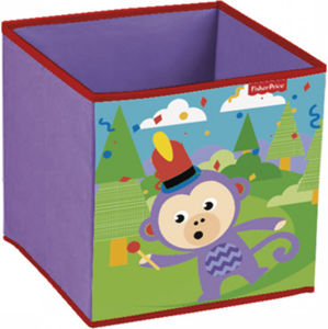 Forclaire Dětský látkový úložný box Fisher Price Monkey
