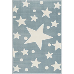 Forclaire Dětský koberec Hvězdy - modro-bílý 120x180 cm