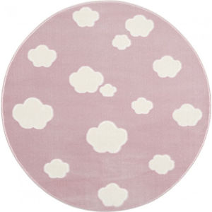 Forclaire Dětský koberec Sky Cloud - růžový