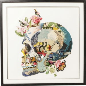 Obraz Kare Design Art Skull, 100 x 100 cm