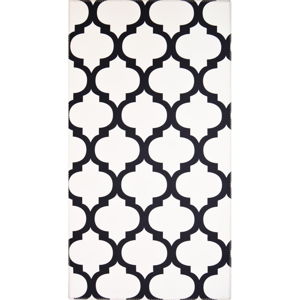 Černobílý koberec Vitaus Jessica, 80 x 150 cm