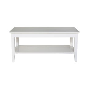 Bílý konferenční stolek We47 Family, 100 x 65 cm
