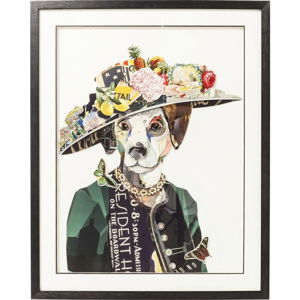 Obraz Kare Design Art Lady Dog, 72 x 90 cm