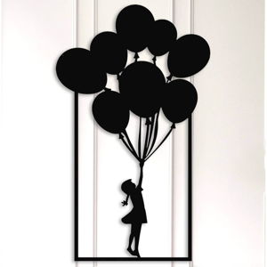 Černá nástěnná dekorace Balloons