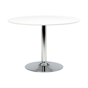 Bílý kulatý jídelní stůl Actona Ibiza, ⌀ 110 cm
