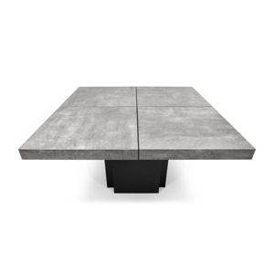 Jídelní stůl s dekorem betonu TemaHome Dusk, 130 x 130 cm