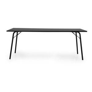 Antracitově šedý jídelní stůl Tenzo Daxx, 90 x 200 cm