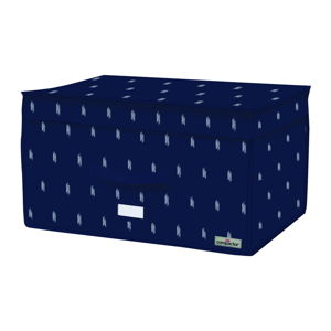 Tmavě modrý úložný box Compactor Trunk Kasuri, 150 l