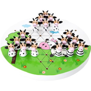 Dětská dřevěná strategická hra Legler Halma Cows