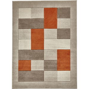 Béžovooranžový koberec Think Rugs Matrix, 60 x 120 cm