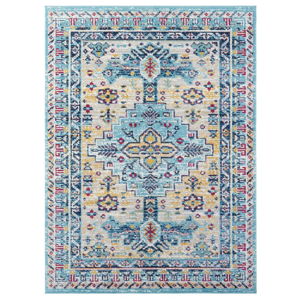 Světle modrý koberec Nouristan Agha, 200 x 290 cm