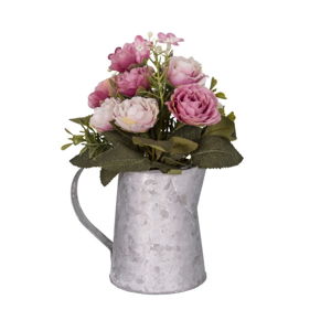 Šedobílá váza s květinami Antic Line 
