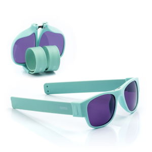 Tyrkysovo-fialové sluneční srolovatelné brýle InnovaGoods Sunfold PA3