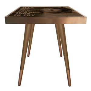 Příruční stolek Caresso Jim Morrison Square, 45 x 45 cm