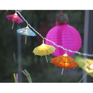 Světelný dekorativní LED řetěz vhodný do exteriéru Best Season Umbrella, 10 světýlek