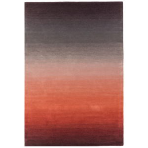 Červeno-šedý koberec Asiatic Carpets Ombre, 160 x 230 cm