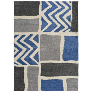 Šedo-modrý koberec vhodný i na ven Universal Kasbah Grey, 80 x 150 cm