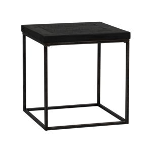 Černý dřevěný odkládací stolek Rowico Lato