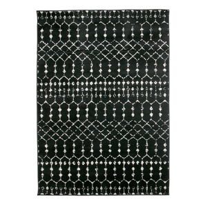 Černý koberec WOOOD Sansa, 170 x 240 cm
