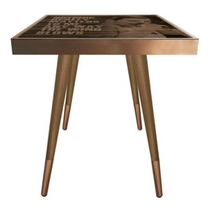 Příruční stolek Caresso Freddie Mercury Square, 45 x 45 cm