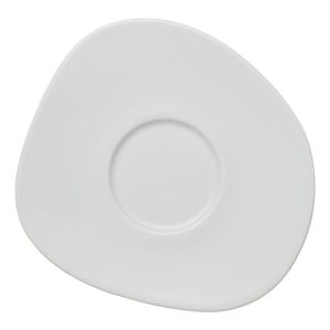 Bílý porcelánový podšálek Villeroy & Boch Like Organic, 17,5 cm