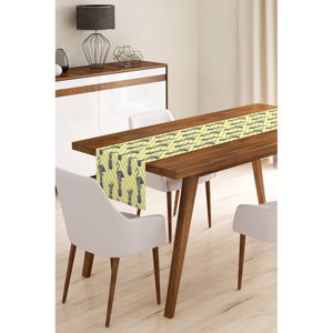 Běhoun na stůl z mikrovlákna Minimalist Cushion Covers Flamengo with Pineapple, 45 x 145 cm