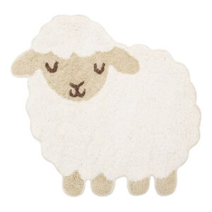 Bílý dětský bavlněný koberec Sass & Belle Baa Baa Lamb, 56 x 60 cm