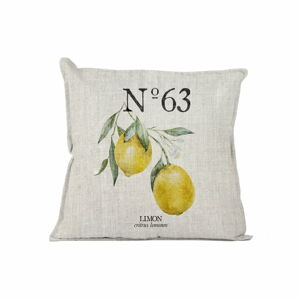Žlutý dekorativní polštář Really Nice Things Lino Lemons, 45 x 45 cm