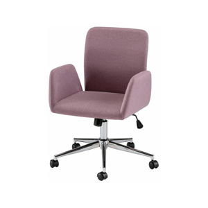 Růžová kancelářská židle na kolečkách s područkami Støraa Bendy