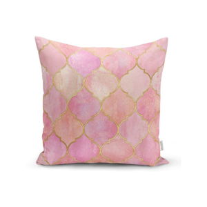 Povlak na polštář Minimalist Cushion Covers Pink Pattern, 45 x 45 cm