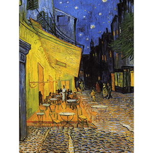 Reprodukce obrazu Vincenta van Gogha - Cafe Terrace, 60 x 45 cm