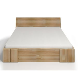 Dvoulůžková postel z bukového dřeva se zásuvkou SKANDICA Vestre Maxi, 180 x 200 cm