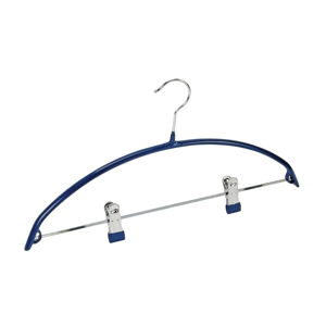Modré protiskluzové ramínko na oblečení s klipsy Wenko Hanger Compact