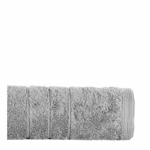 Světle šedý bavlněný ručník IHOME Omega, 30 x 50 cm